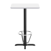24x30 White Table Top & X Base