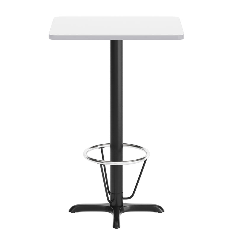 24x30 White Table Top & X Base
