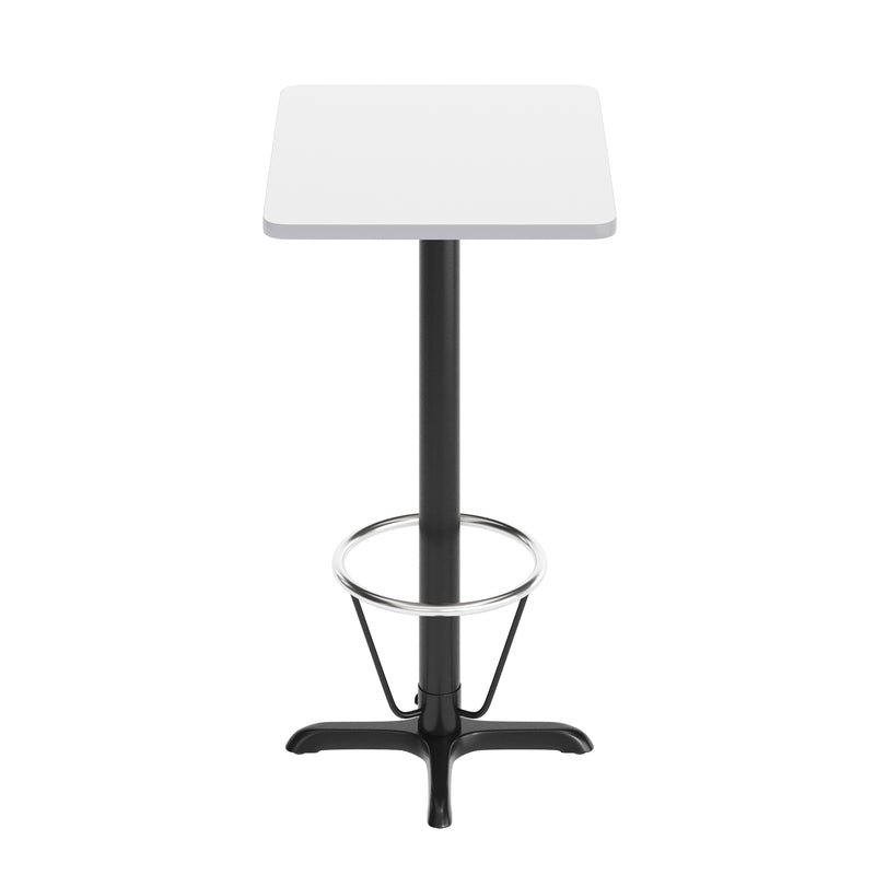 24x30 White Table Top & X Base