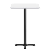 24x30 White Table Top & X Base