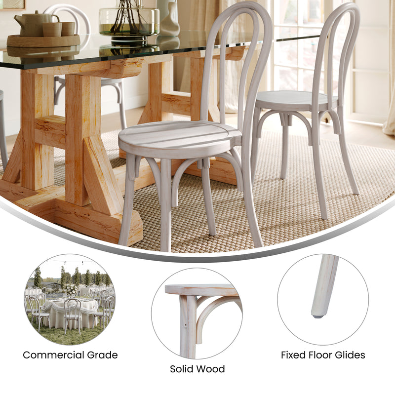 WH Wash Thonet Dining Chair