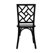 Black Solid Wood Dining Chair
