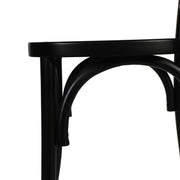 Black Solid Wood Dining Chair
