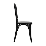 Black Solid Wood Dining Chair