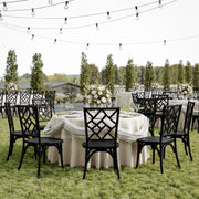 Black Solid Wood Dining Chair