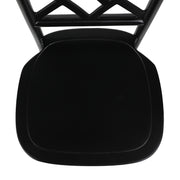 Black Solid Wood Dining Chair