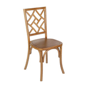 Pecan Solid Wood Dining Chair