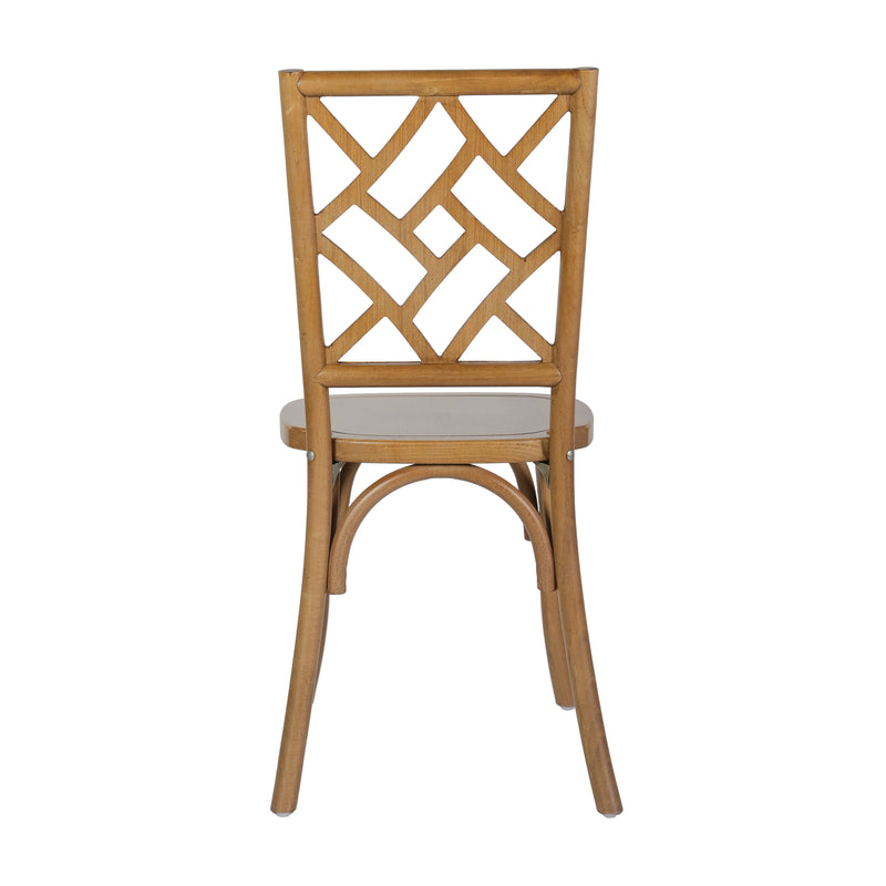 Pecan Solid Wood Dining Chair