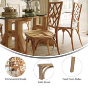 Pecan Solid Wood Dining Chair