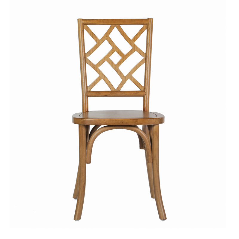 Pecan Solid Wood Dining Chair