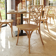 Pecan Solid Wood Dining Chair