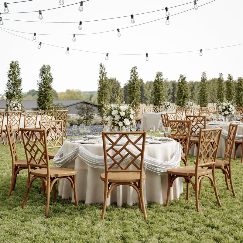 Pecan Solid Wood Dining Chair