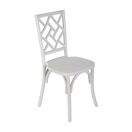 White Solid Wood Dining Chair