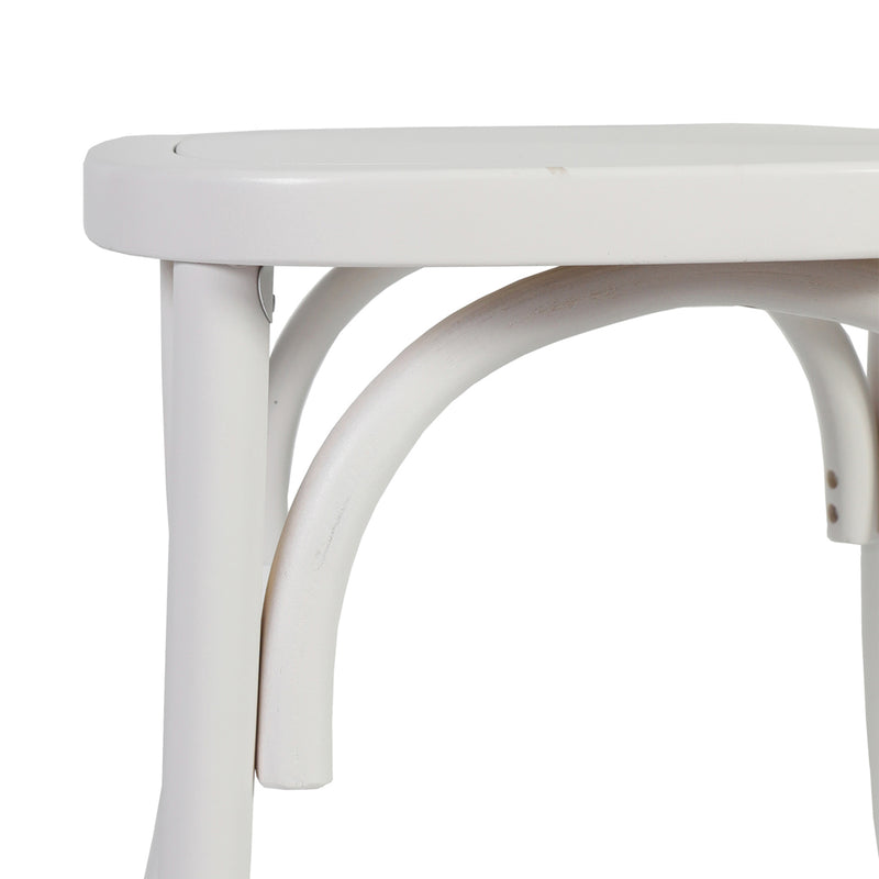 White Solid Wood Dining Chair