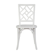 White Solid Wood Dining Chair