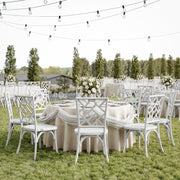 White Solid Wood Dining Chair