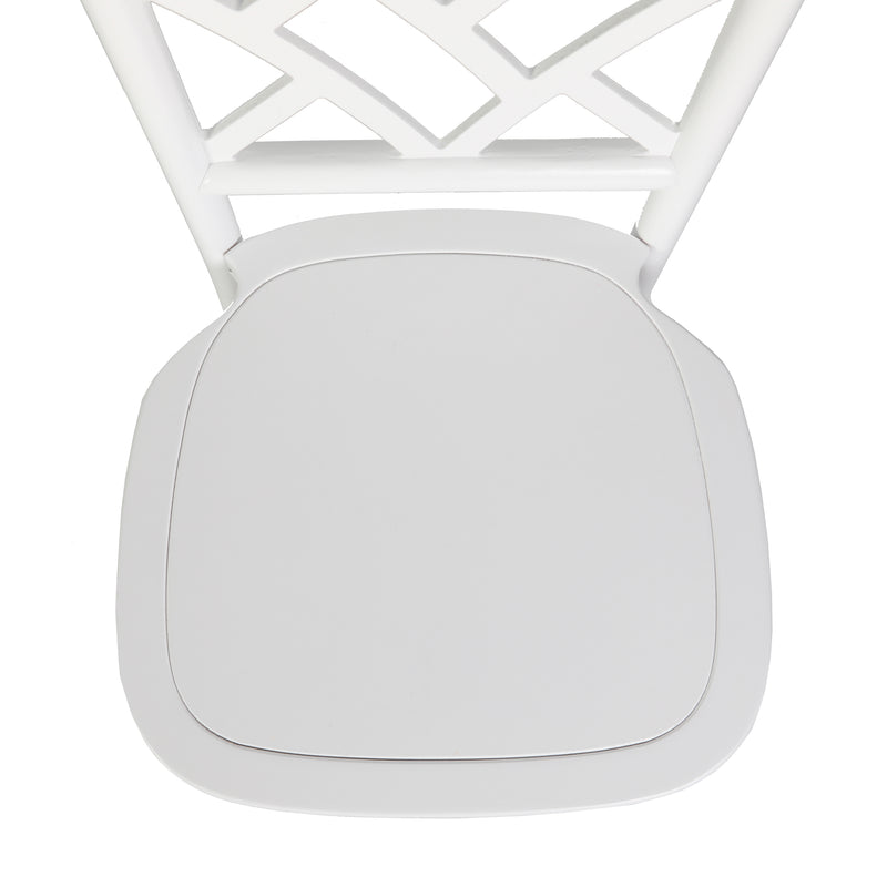 White Solid Wood Dining Chair
