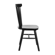 2PK Black Spindle Back Chair