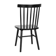 2PK Black Spindle Back Chair