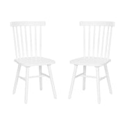 2PK White Spindle Back Chair