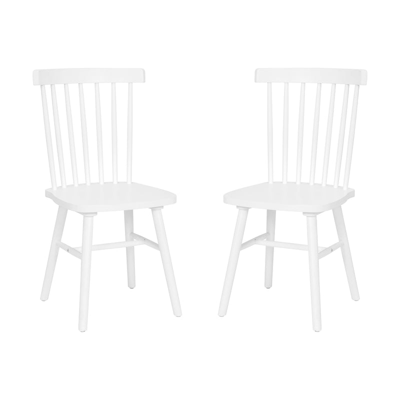 2PK White Spindle Back Chair