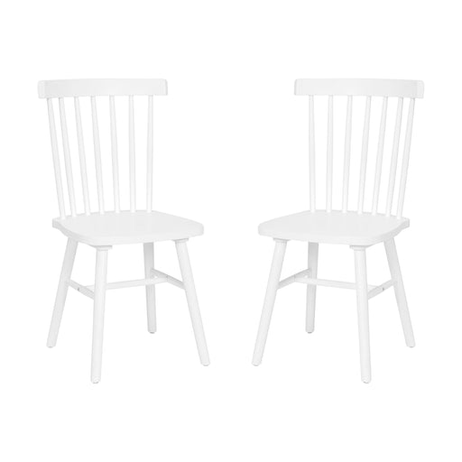 2PK White Spindle Back Chair