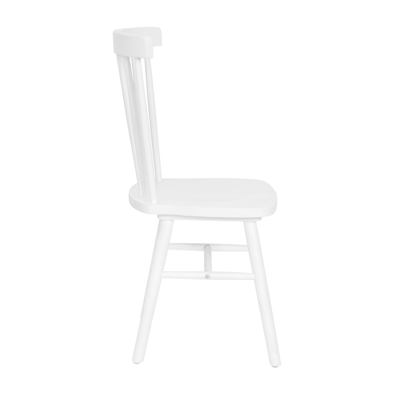 2PK White Spindle Back Chair