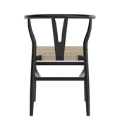 Black/NAT Wood Dining Chair