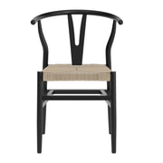 Black/NAT Wood Dining Chair