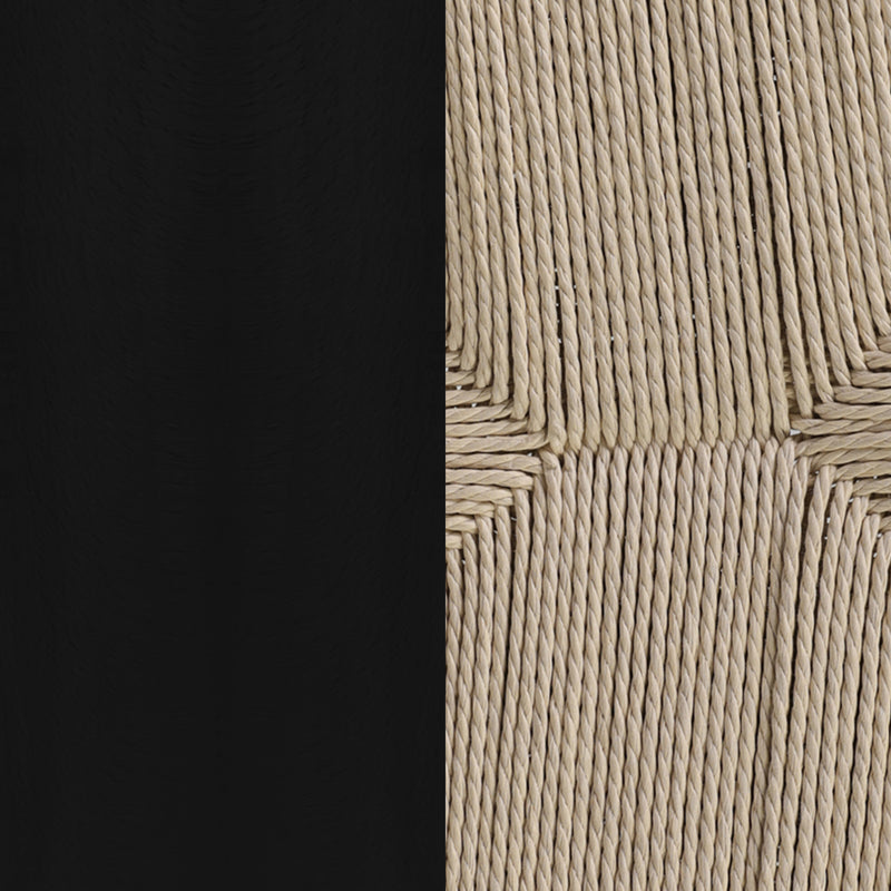 Black/NAT Wood Dining Chair