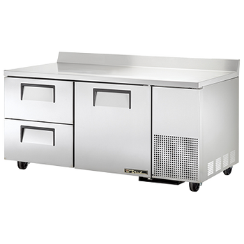 True TWT-67D-2-HC 67 inch Work Top Refrigerated Counter