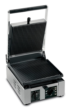 Univex PPress1RF Single Cast Iron Ribbed Bottom Flat Top Panini Press