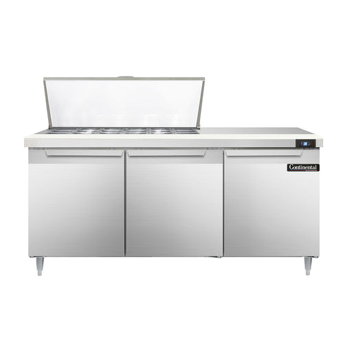 Continental Refrigerator D72N18M 72-inch Mega Top Sandwich Prep Table