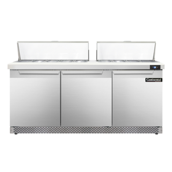 Continental Refrigerator SW72N18C-FB 72-inch Sandwich Prep Table