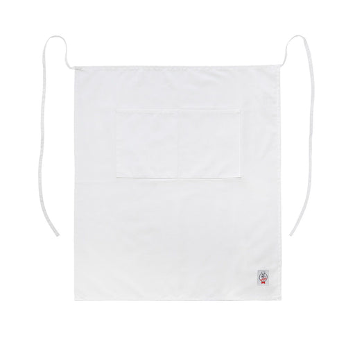CAC China APBS-1W Chef's Pride Bistro Apron Full-Length White