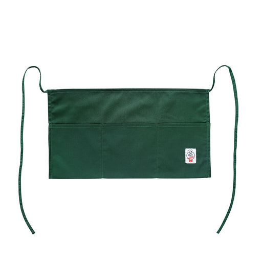 CAC China APWA-1G Chef's Pride Waist Apron 3-Pocket Green
