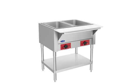 Atosa EHS-OW-2 electric 2 well steam table, right side view