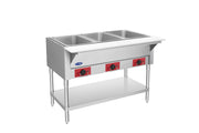 Atosa EHS-OW-3 electric 3 well steam table, right side view