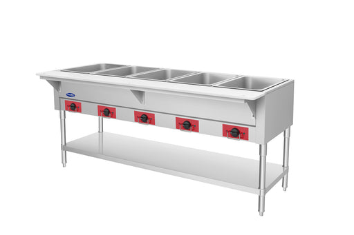 Atosa EHS-OW-5 electric 5 well steam table, right side view