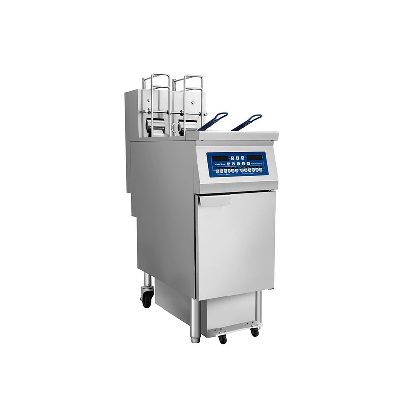 Atosa CookRite AEFF-50-1B electric fryer, right side view