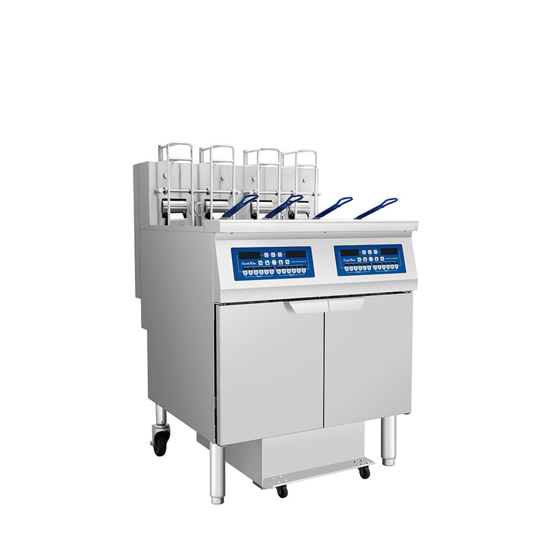 Atosa CookRite AEFF-50-2B electric fryer, right side view