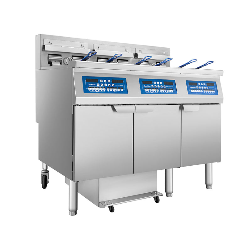 Atosa CookRite AEFF-50-3 electric fryer, right side view