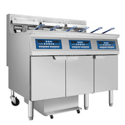 Atosa CookRite AEFF-50-3T electric fryer, right side view