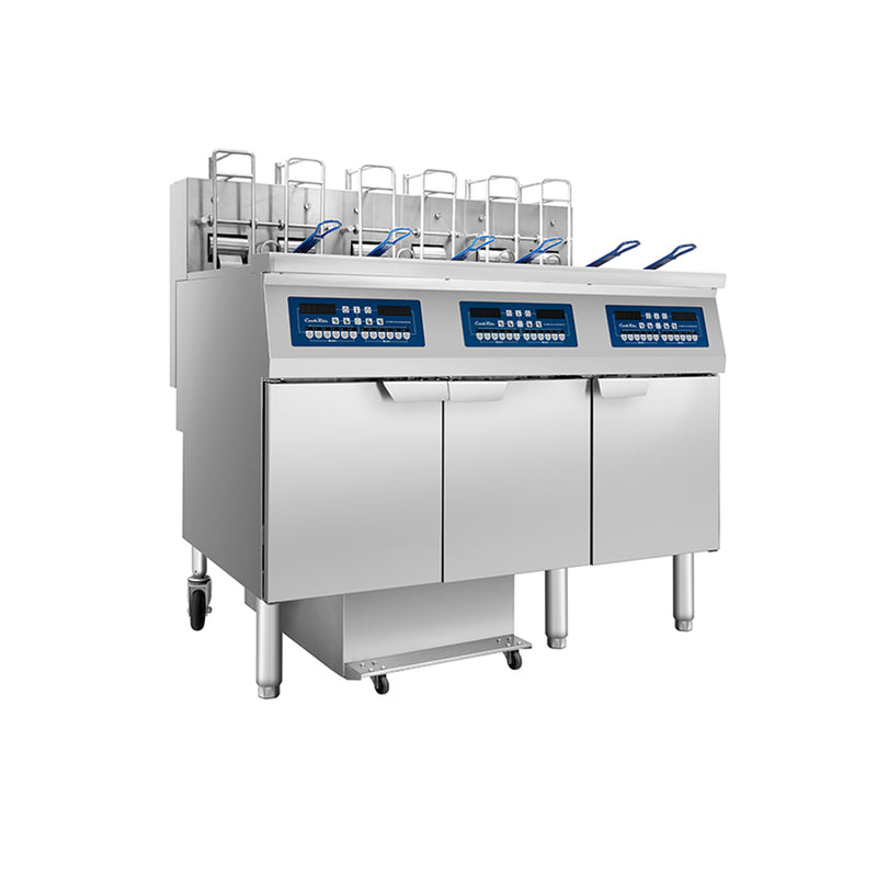 Atosa CookRite AEFF-50-3TB electric fryer, right side view