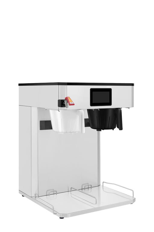 Atosa CB3L021 short twin coffee and tea brewer, left side view