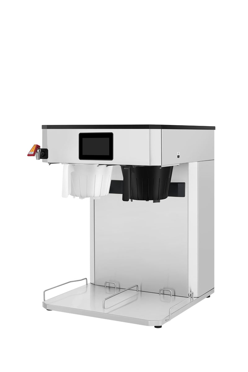 Atosa CB3L021 short twin coffee and tea brewer, right side view