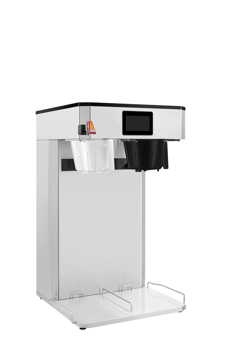 Atosa CB3T021 tall twin coffee and tea brewer, left side view