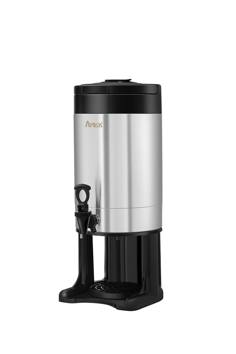 Atosa CD-15-NL-WS coffee dispenser with stand, left side view