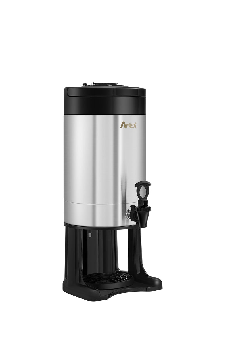Atosa CD-15-NL-WS coffee dispenser with stand, right side view