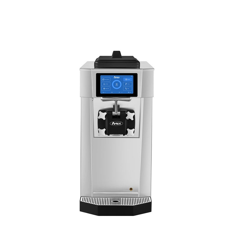 Atosa SSSC11G1 single flavor soft serve machine, front view with touch screen
